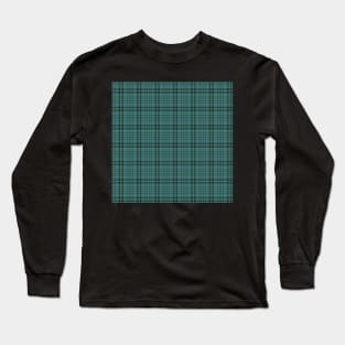 Nordic Plaid - Shades of Dark Green Long Sleeve T-Shirt